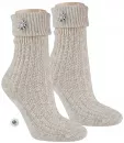 Trachtensocken mit Edelweiß Pin-Natur